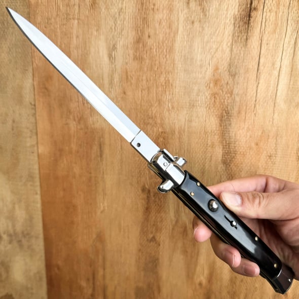 🌟 Italian Style Classic Stiletto – Handcrafted Collectible Knife