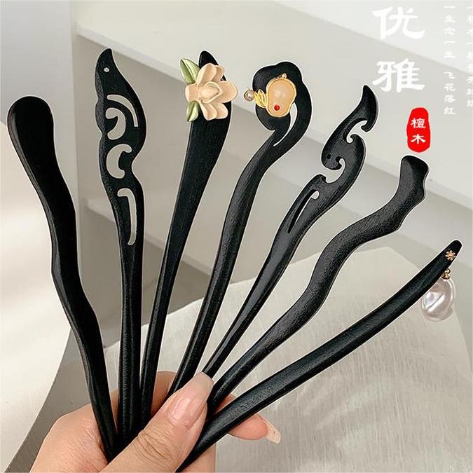 Girl's Hair Stick Wooden Handmade Hair Accessories