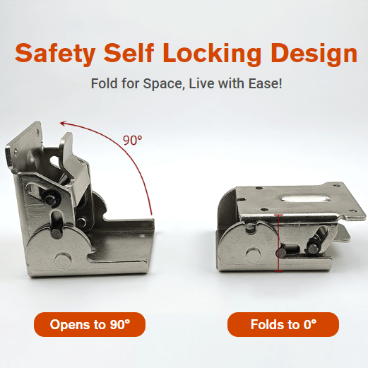 👍Last Day Promotion 49% OFF💥90-Degree Self-locking Folding Hinge Lock