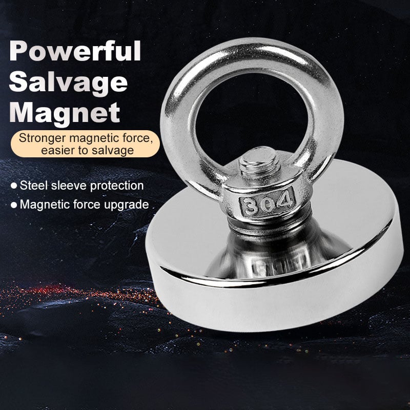 🎁TikTok Last Day Sale - 70% OFF🎉Fishing Magnet 350 LBS Pulling Force Heavy Duty Rare Earth Magnet
