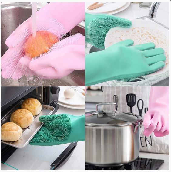 🔥🔥🔥Mother's Day hot sale-70% OFF ! Reusable Silicone Cleaning Gloves (🛒BUY 2 GET 1 FREE)