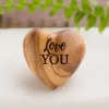 💖Handmade Pocket Hug Wooden Heart Token🎁