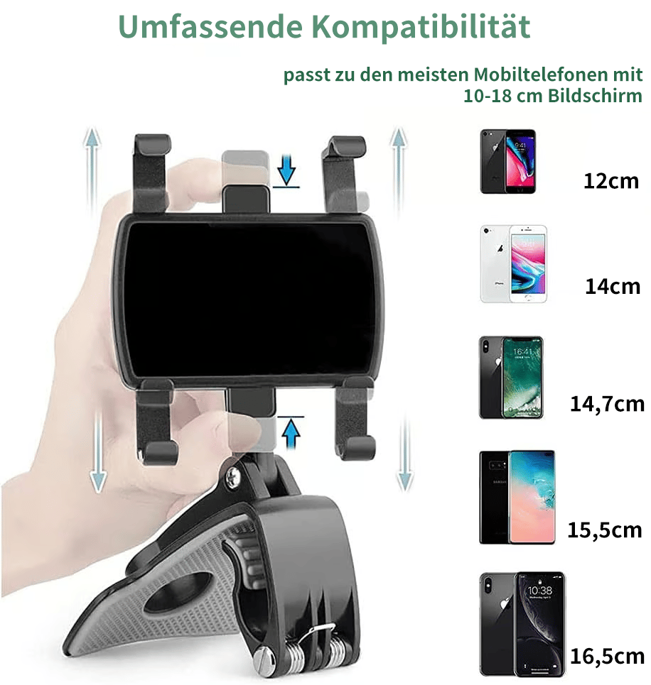 🏆360-Grad-drehbare Handyhalterung fürs Armaturenbrett im Auto