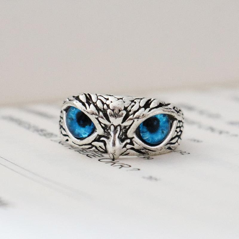 ⏱️<strong>Last Day Clearance Sale 60% OFF</strong> - Wisdom Owl Eye Silver Ring - Adjustable Size