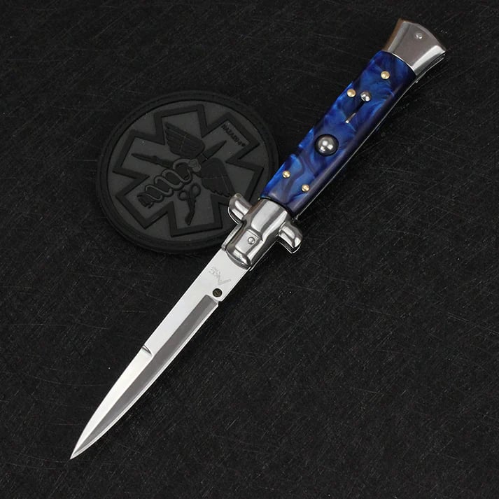 Pure Handmade Old School Italian Stiletto Pocket Knife - Buy 2 Free Shipping