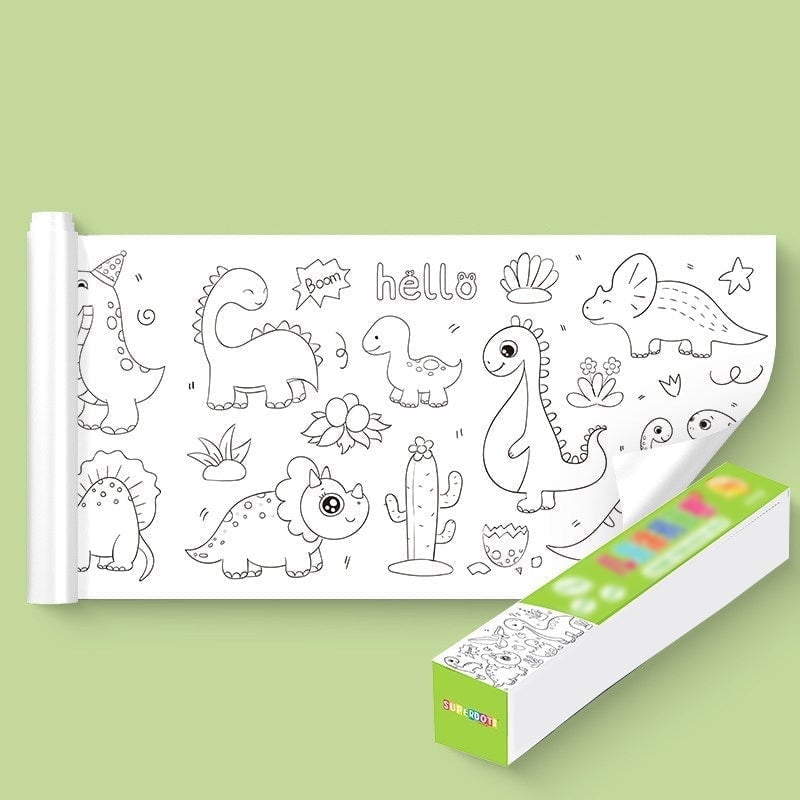 (🔥Last Day Promotion- SAVE 50% OFF)Children's Drawing Roll - BUY 3 15% OFF&FREE SHIPPING