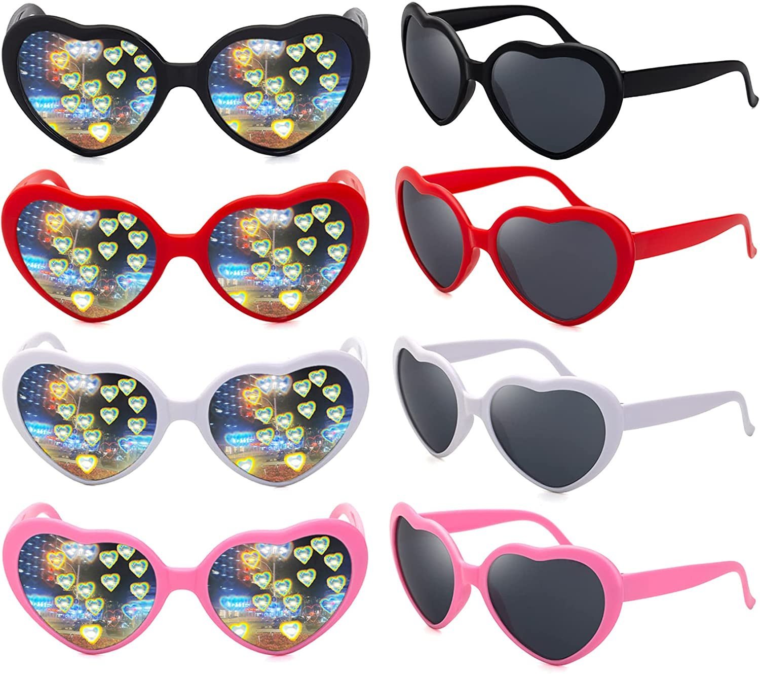 (🔥LAST DAY PROMOTION - SAVE 49% OFF)Heart-shaped lights become love special effects glasses-Buy 4 Get Extra 20% OFF