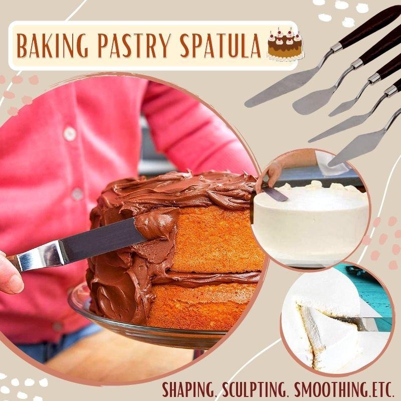 ⛄Early Spring Hot Sale 50% OFF⛄ - Stainless Steel Baking Pastry Spatulas(5 Pcs)