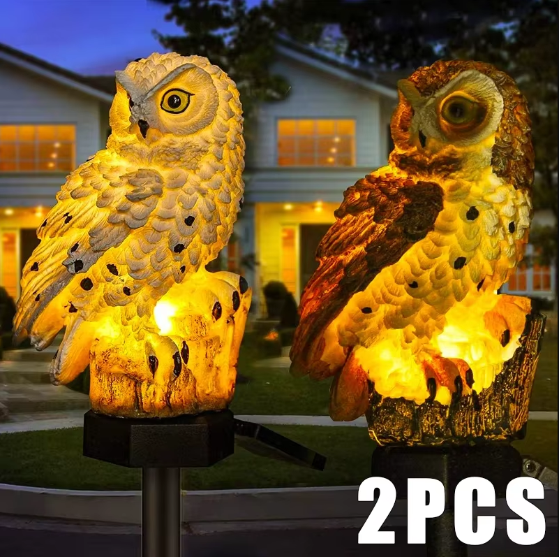 🔥Last Day Promotion 70% OFF🔥Waterproof Solar Powered Owl Lawn Light