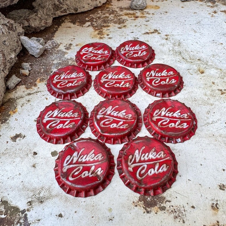 🔥Handmade-Fallout Weathered Bottle Caps (BUY 5 GET 5 FREE)