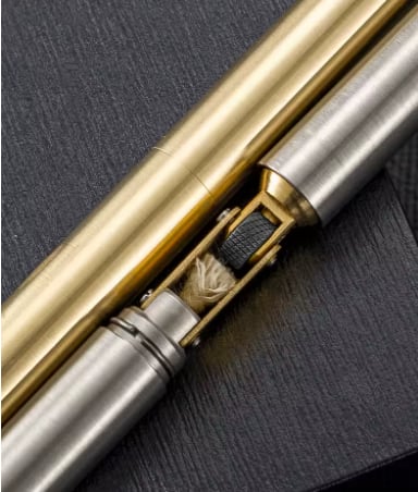 🔥Hot Sale 49% OFF -Brass Double Stick Smoke Type Kerosene Lighter🚬Can hold cigarette packs