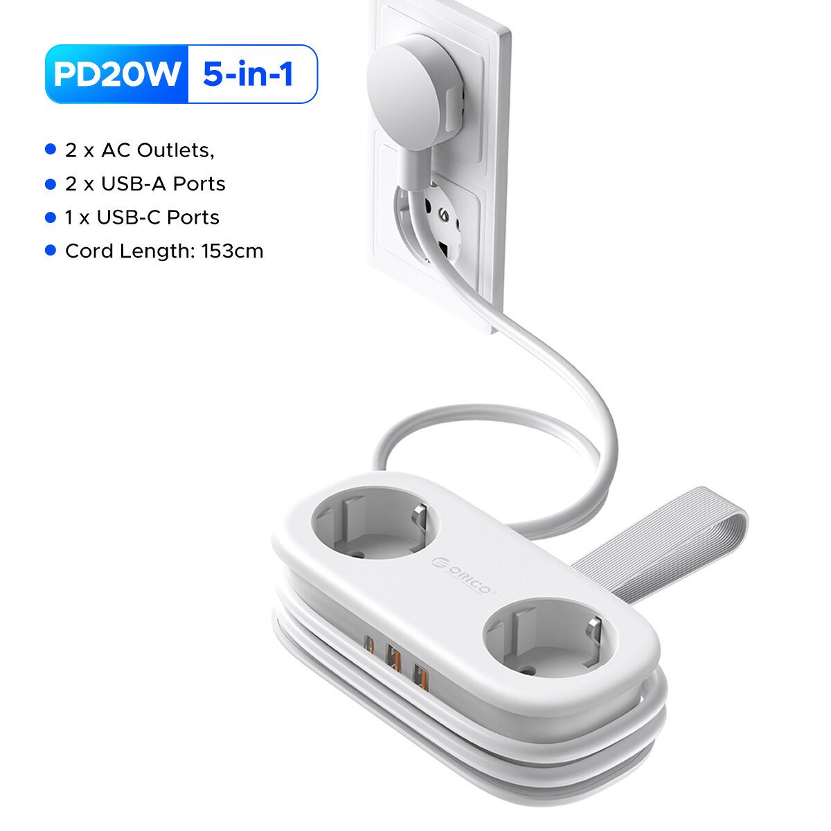 🎁TikTok Last Day Sale - 70% OFF🔥4FT Travel Power Strip with 4 AC Outlets