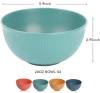 Cereal Bowls Unbreakable 24 OZ, Plastic Bowls Reusable Light Weight Bowl, Microwave and Dishwasher Safe BPA Free Cereal Bowls heat Straw Bowl for Serving Soup and Salad