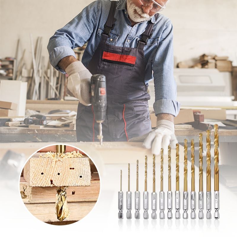 13PCS Multipurpose Drill Bit Set（𝐒𝐭𝐞𝐯𝐞 𝐑𝐨𝐬𝐬 𝐑𝐞𝐜𝐨𝐦𝐦𝐞𝐧𝐝）