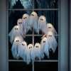 🏆✨ #1 Pick for Spooky Front Doors💥Lit Ghosts Wreath