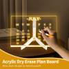 Creative Rewritable Acrylic LED Message Board - (come with 7 Pens)