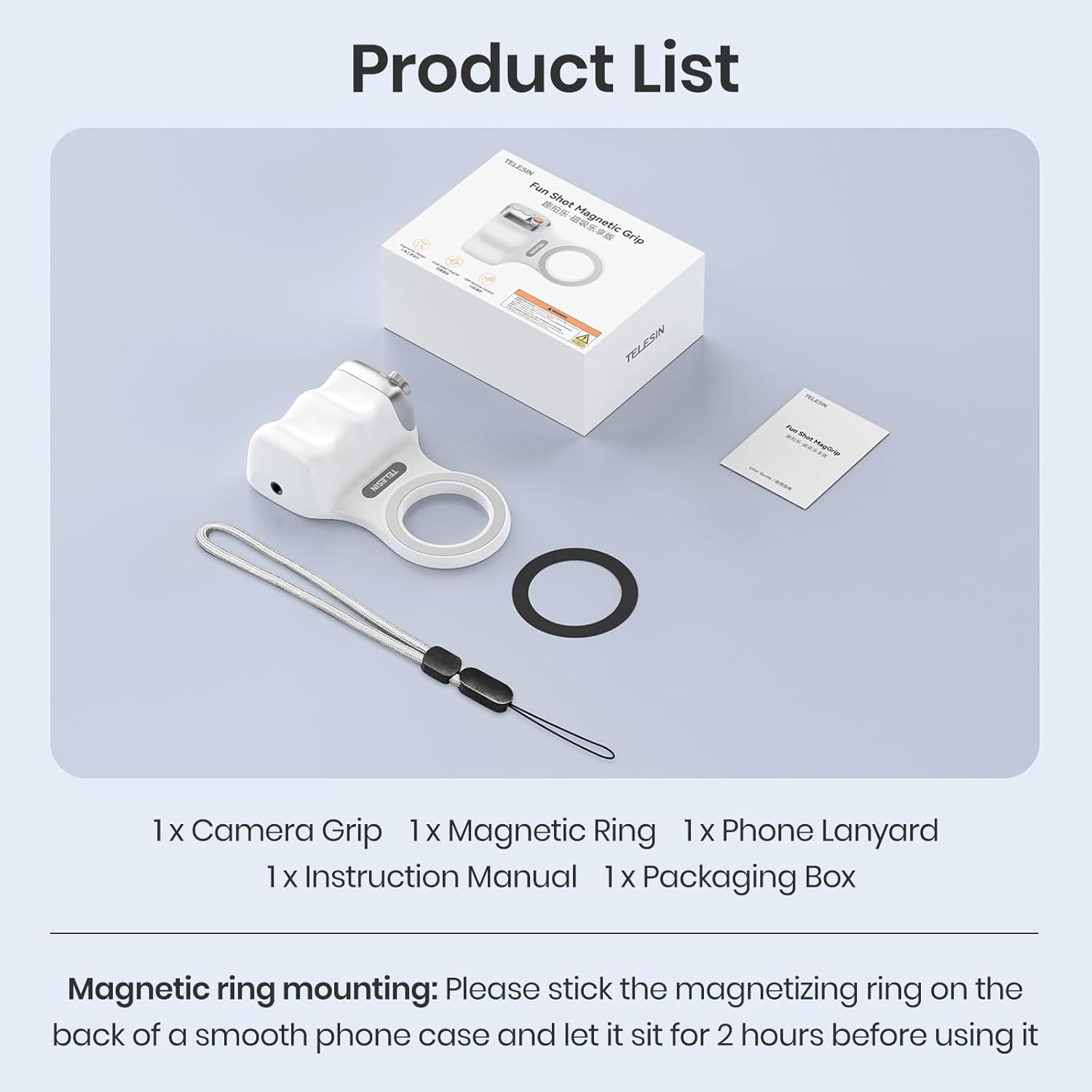 🎁TikTok Last Day Sale - 70% OFF🎉Magnetic Phone Camera Selfie Grip with Wireless Shutter Button