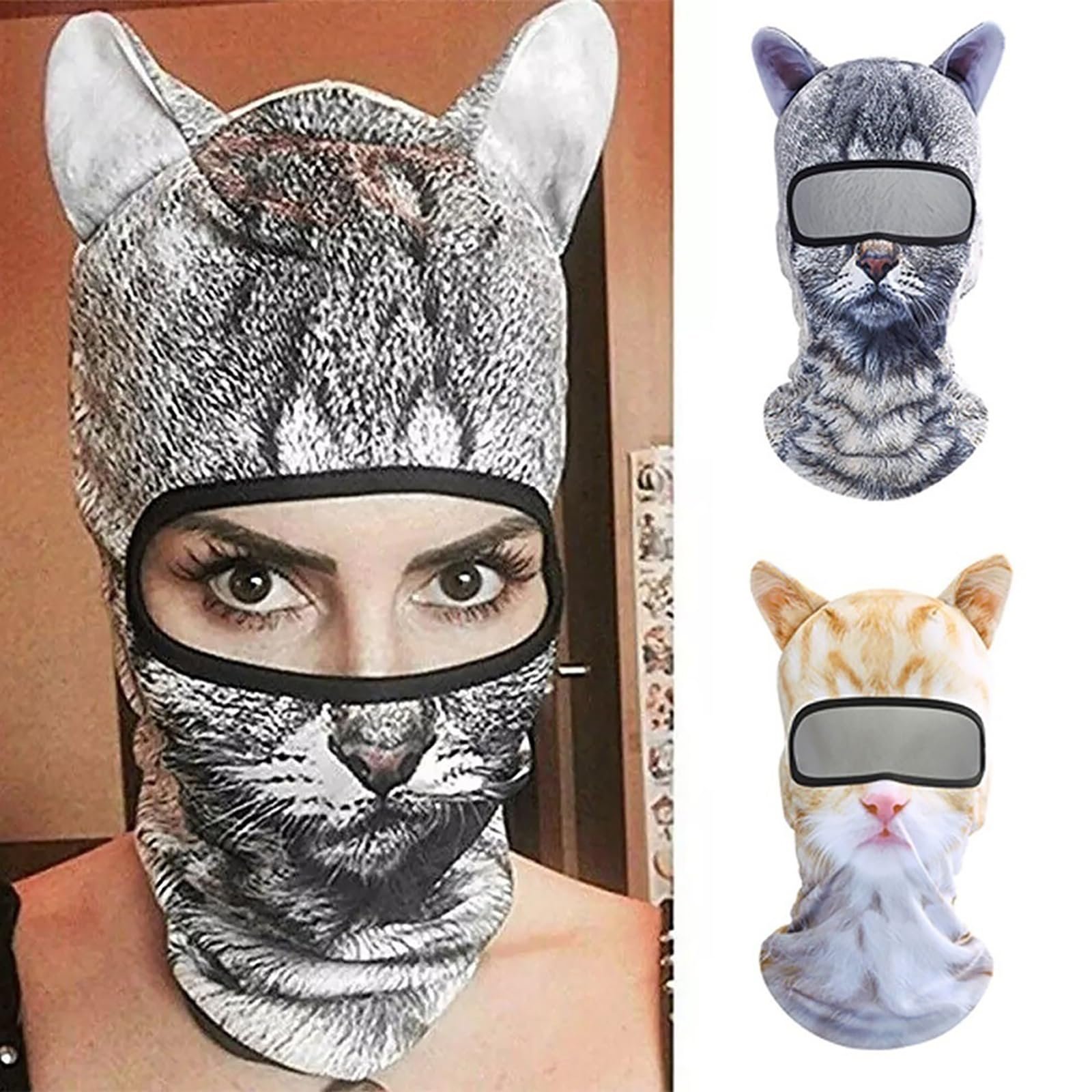 🎁TikTok Last Day Sale - 70% OFF🔥Cute Windproof Cat Balaclava with Ears