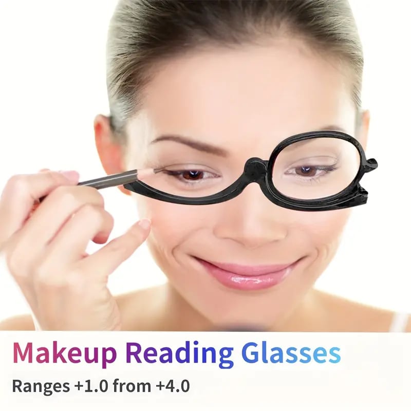 180° Rotating Lens Makeup Reading Glasses