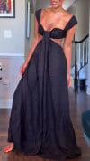 Women's Sleeveless Double Shoulder Tube Top Hollow Casual Jumpsuit