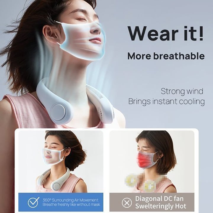 (🔥LAST DAY PROMOTION - SAVE 50% OFF)  2023 New Portable Neck Fan