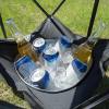 Multifunctional Tailgate Table - Foldable Camping Table with Insulated Cooler, Food Basket, and Travel Bag