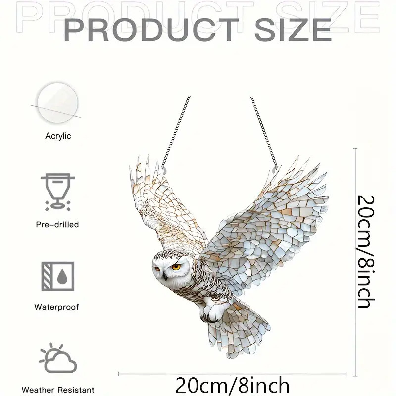 🐦Acrylic colorful bird light supplement pendant for home outdoor garden and courtyard hanging Ornaments and pendants