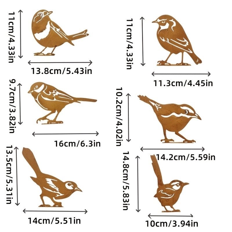 🔥 Independence Day Sale – 50% OFF! 🔥 Rustic Metal Bird Silhouette – Weathered Iron Garden Decor for Outdoor Lawn & Yard Sculpture