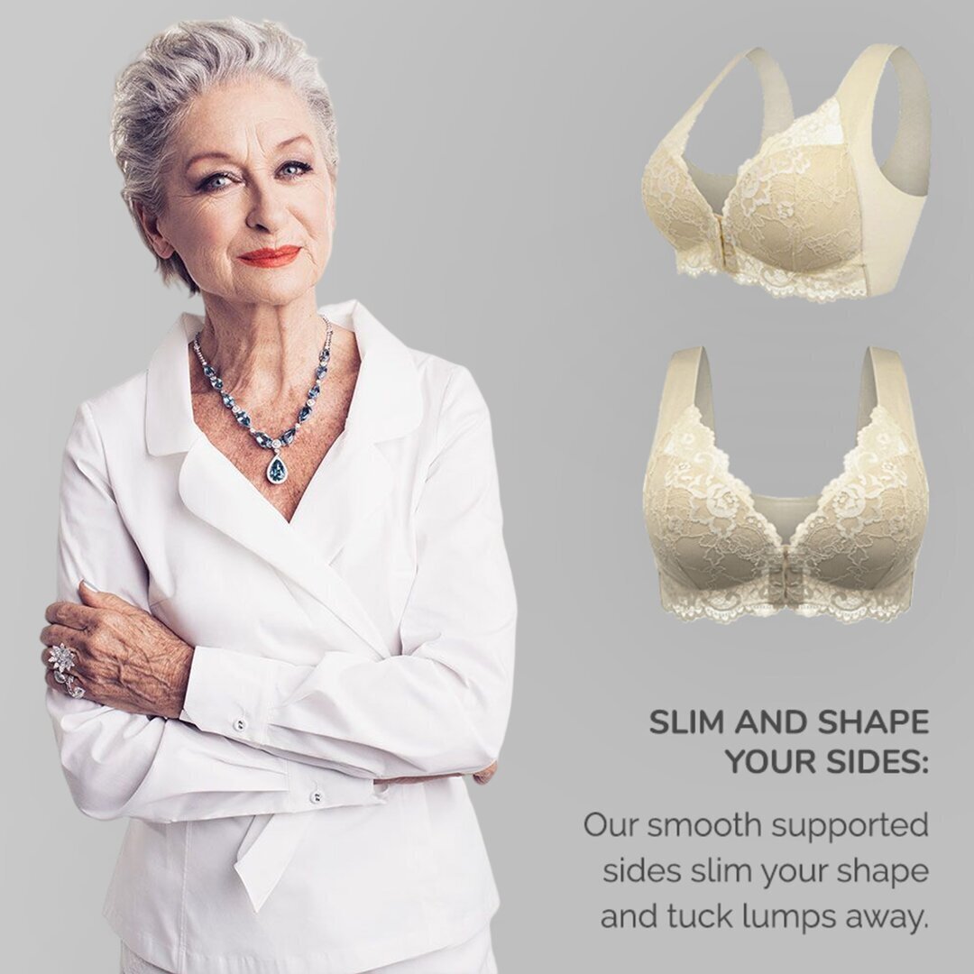 🎁LAST DAY 45% OFF🎁Front Closure 5D Shaping Push Up Bra – Seamless, Beauty Back, Comfy