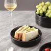 Stone Lain Coupe Dinnerware Set, Service For 4, Black Matte