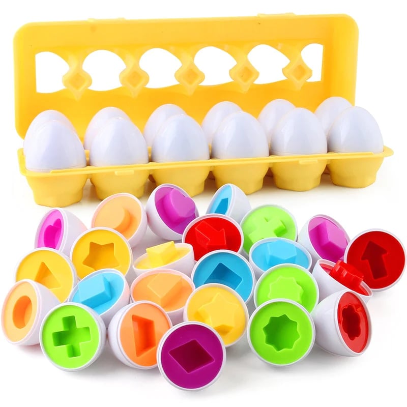 (🔥Last Day Promotion- SAVE 48% OFF)MTSR Education-Color & Shapes Matching Egg Toy
