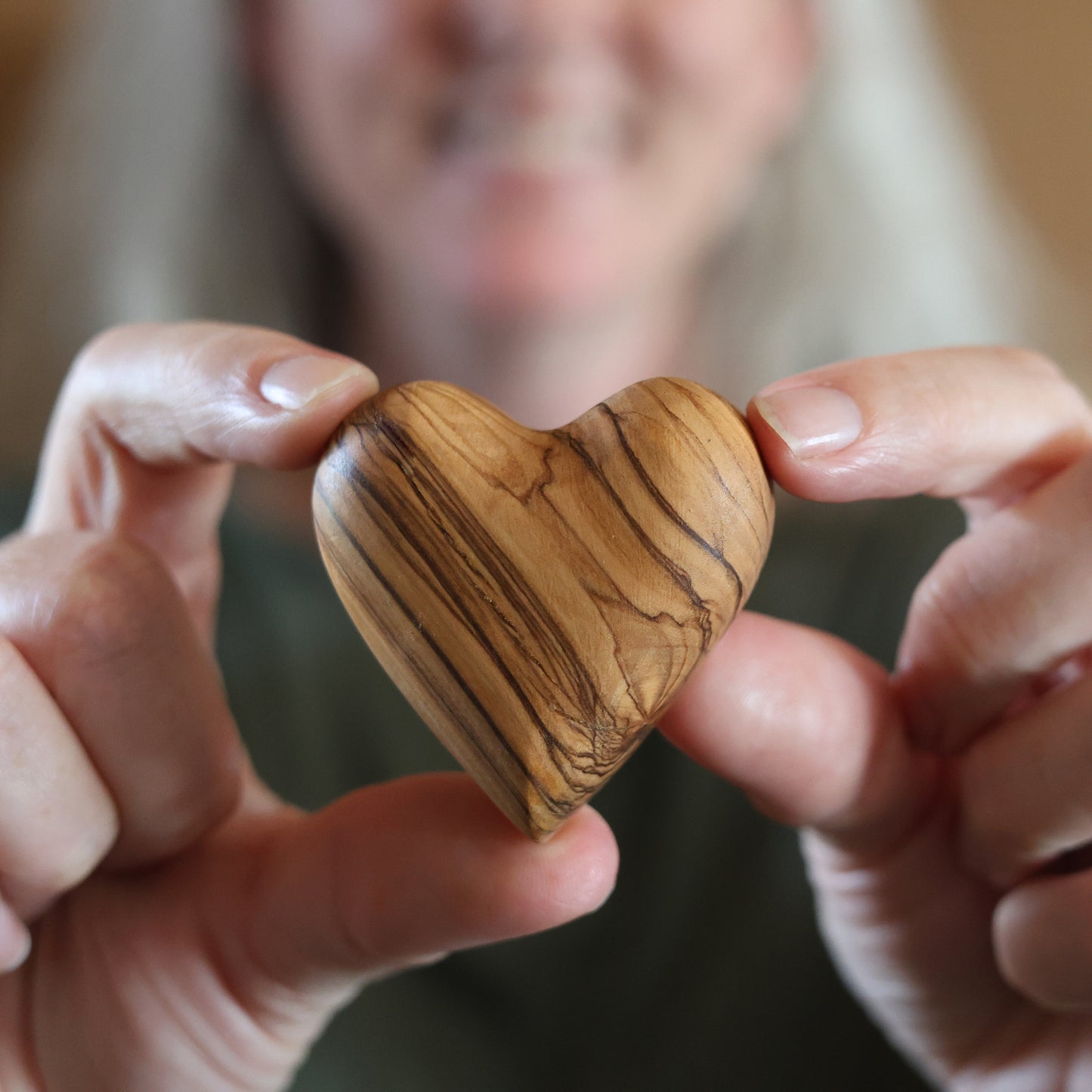 The Holy Land Handmade Wood Craft Hearts