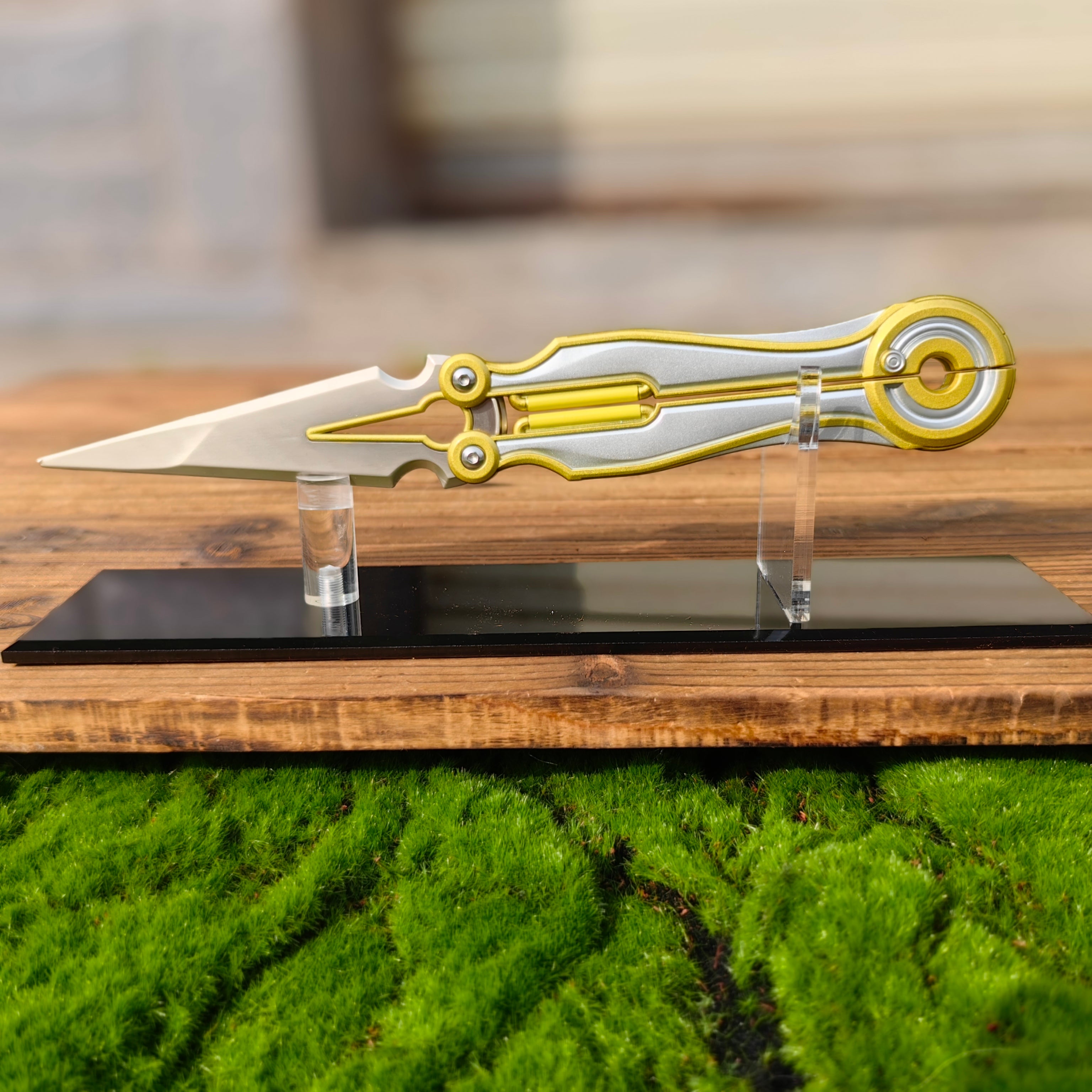 Metal Magepunk 3.0 Sparkswitch Knife Dull Blade Replica For Display