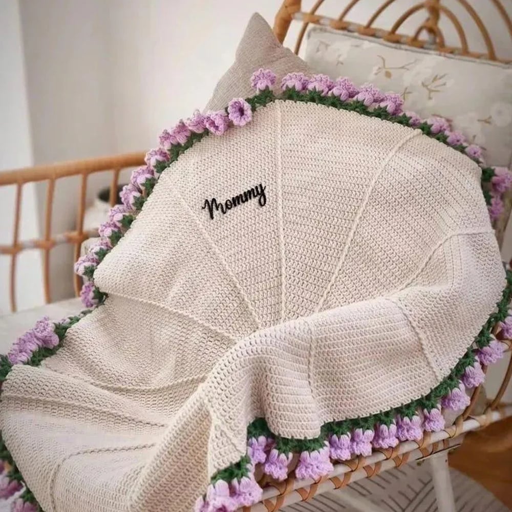 🎁TikTok Last Day Sale - 70% OFF🔥Hand-Knitted Rose Blanket DIY Kit & Ready-Made Gift for Mother's Day Valentine's Day