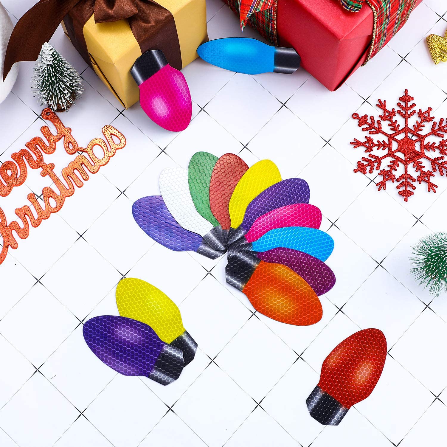 (🎄Christmas Sales 49% OFF) ✨️Reflective Light Bulb Magnet Decoration Set