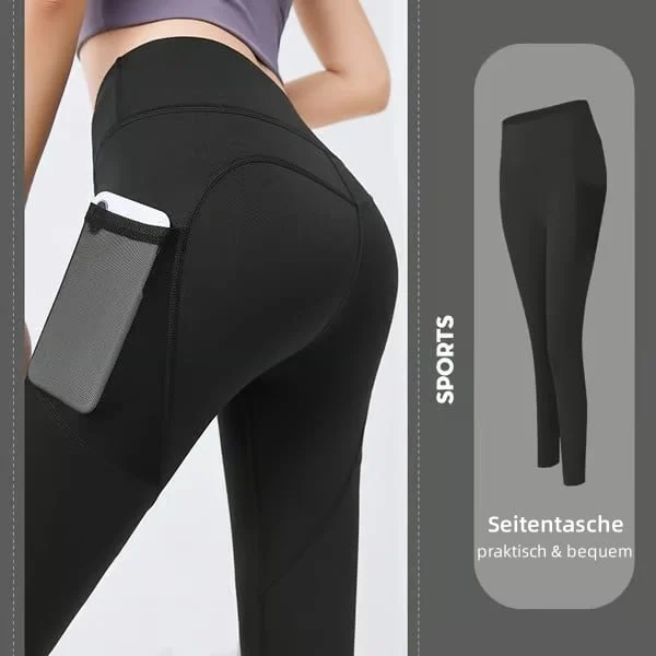 🔥LETZTER TAG 49 % RABATT🔥Bauchweg-Trainingsleggings mit hoher Taille und figurformender Wirkung