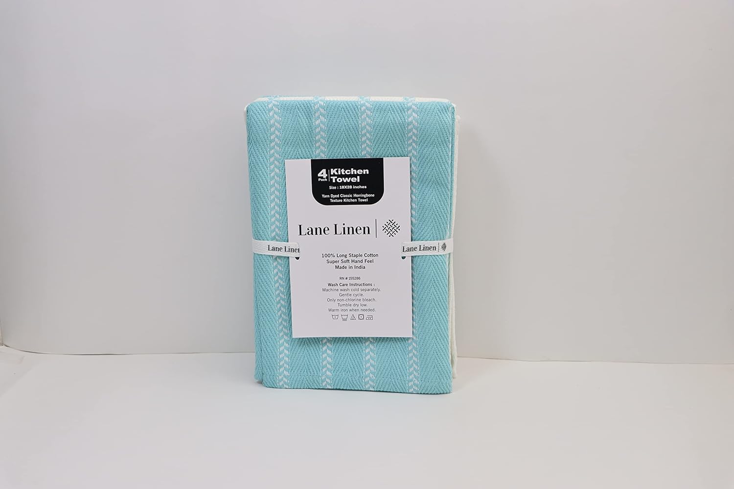 LANE LINEN Kitchen Towels Set - Pack of 6 Cotton Dish Towels for Drying Dishes, 18”x 28”, Kitchen Hand Towels, Absorbent Tea Towels, Dish Towels for Kitchen, Quick Drying Kitchen Towel Set - Olive