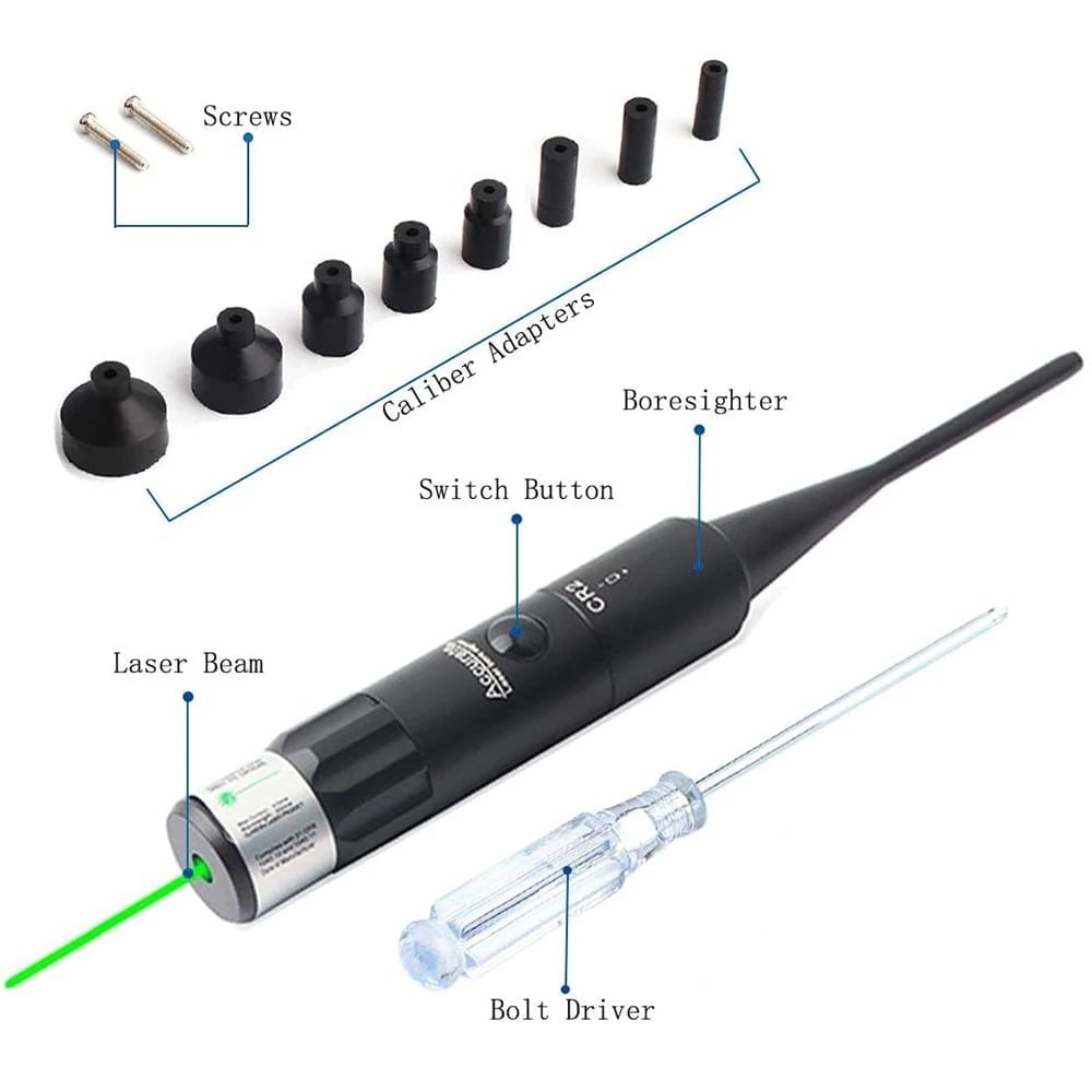 💝2023 Father's Day Save 48% OFF🎁Adjustable Red Laser Bore Sighter Kit