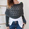 🍂TikTok Fall Sale — Last Day 70% OFF🎉Scarf With Sleeves, Knitted Cable Wrap