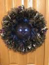 (🎃Early Halloween Sale - 49% OFF) Black Cat Halloween Wreath with Lights