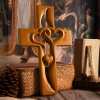 ❤️Intertwined Hearts Wooden Cross🔥Buy 2 Free Shipping🔥