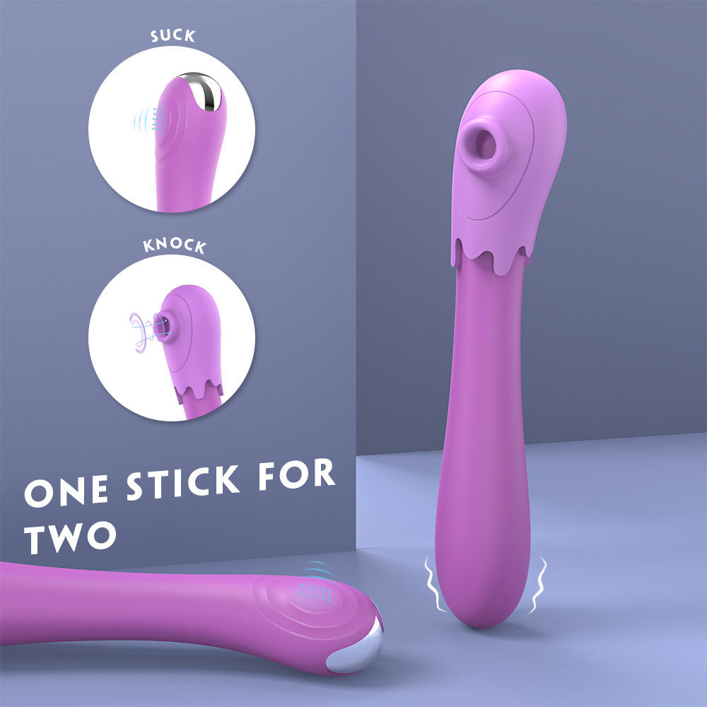 SHEMESIX - Female Masturbation Vibrator Eggplant G-Spot Nipples Clit Stimulation Sucking Vibrator