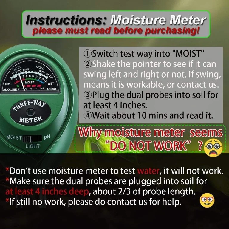 (SPRING HOT SALE-SAVE 50%OFF) Three-Way Soil Meter For Moisture, Light Intensity and pH Testing Meter