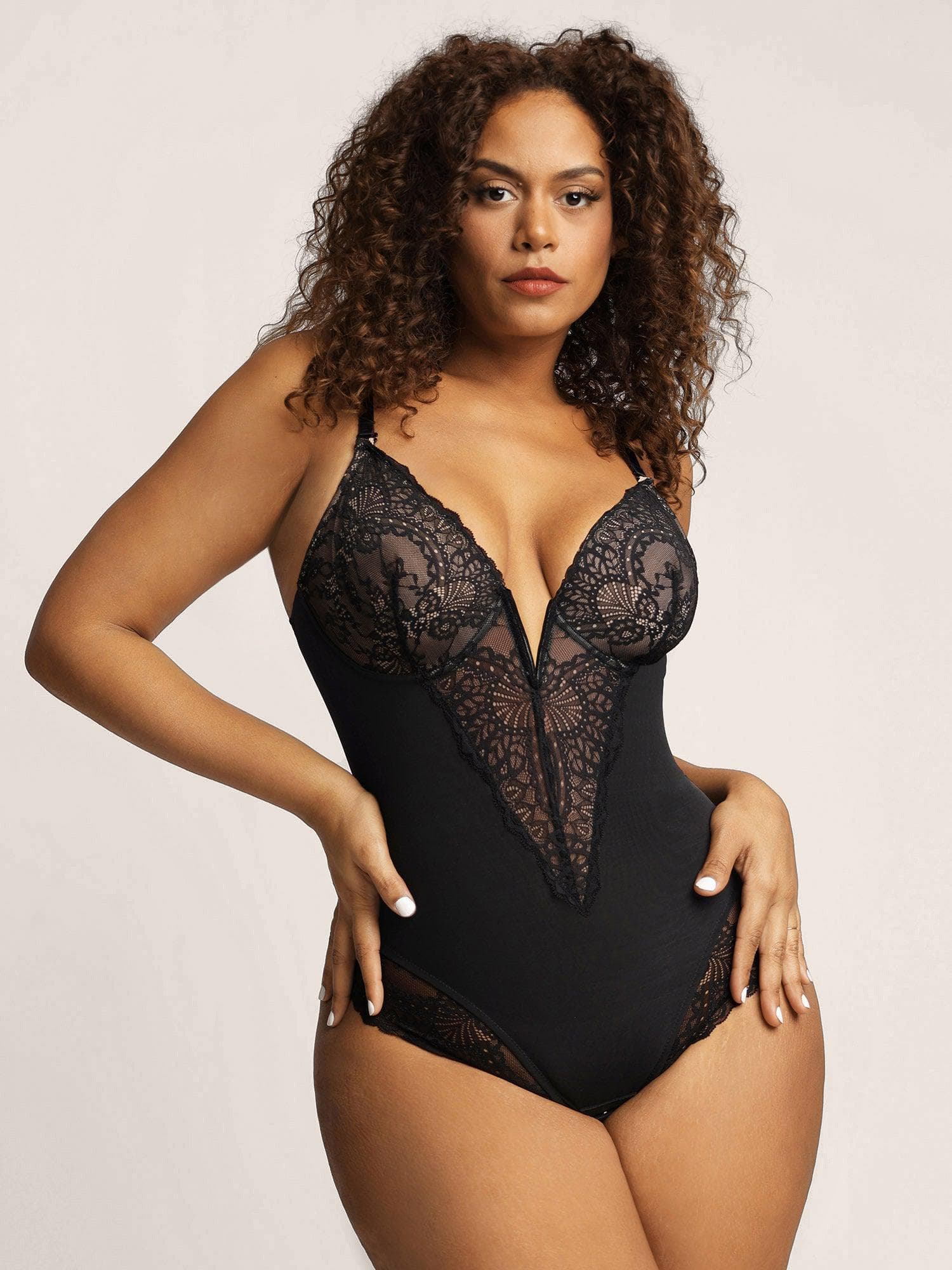 🔥Last Day Promotion 50% OFF🔥Sexy Lace Deep-V Neck Bodysuits