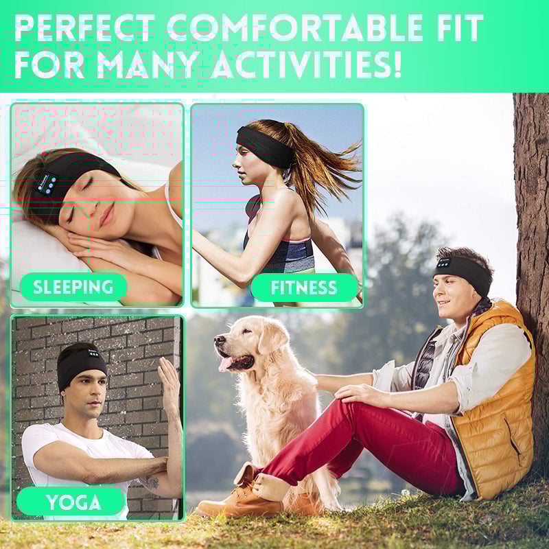 (🔥Last Day Promotion- SAVE 48% OFF)Bluetooth Sports Sleep Bandana-👍Buy 2 Get 1 Free