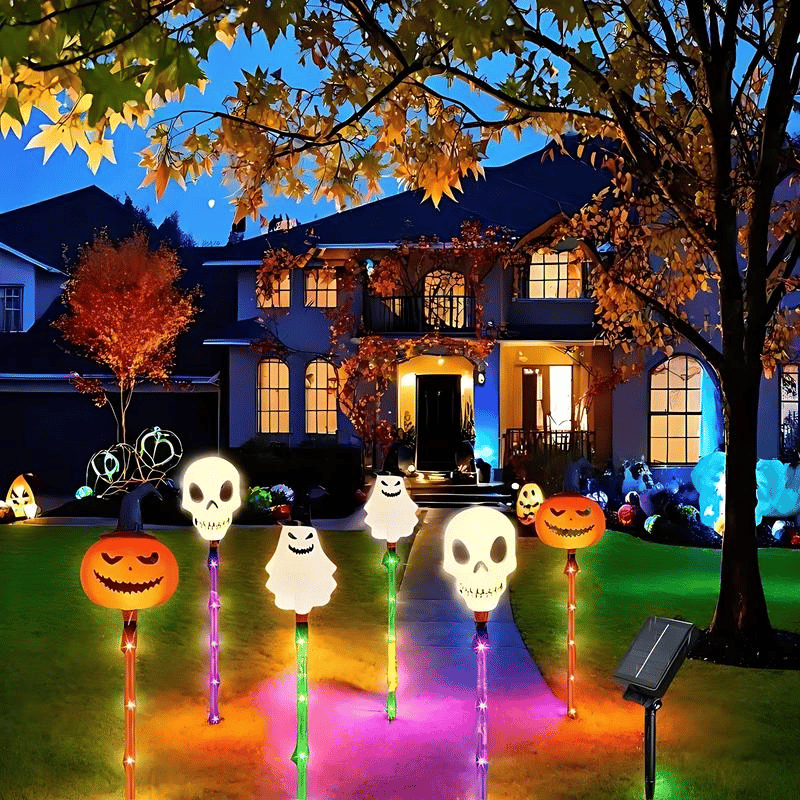 🔥Last Day Promotion 50% OFF🔥6-Pack LED Solar Halloween Ground Lights