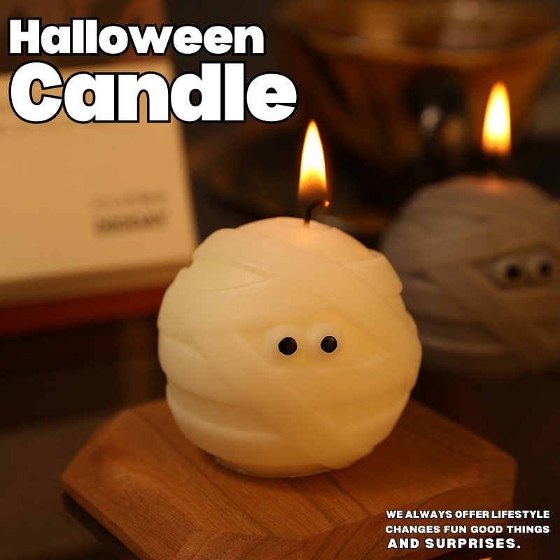 🔥Last Day Promotion 50% OFF🔥Halloween Cute Mummy Candle