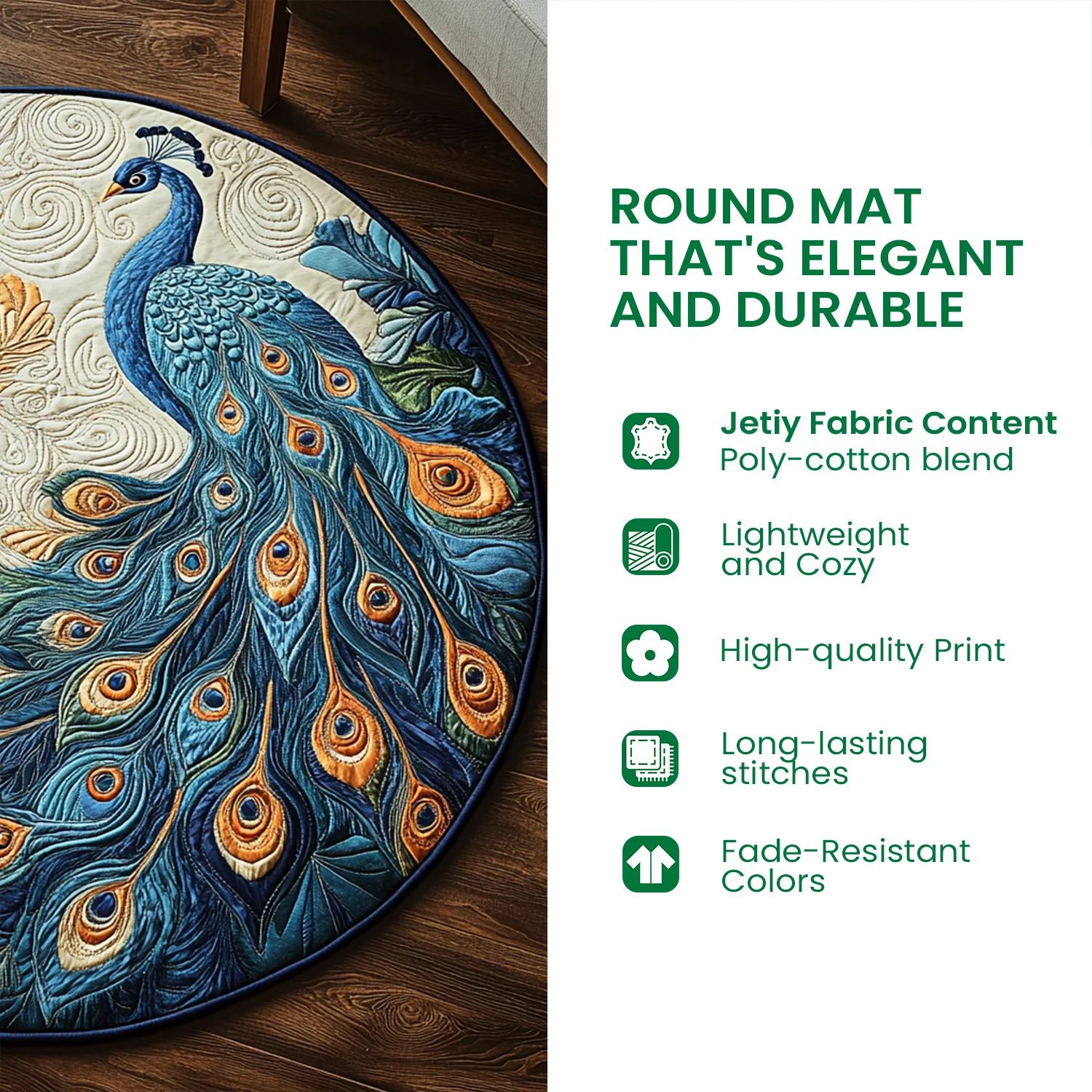 🎃Halloween Abyss Quilted Round Mat