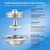 🔥Last Day Promotion 48% OFF-🎁-3-in-1 Stainless Steel Sink Drain Strainer
