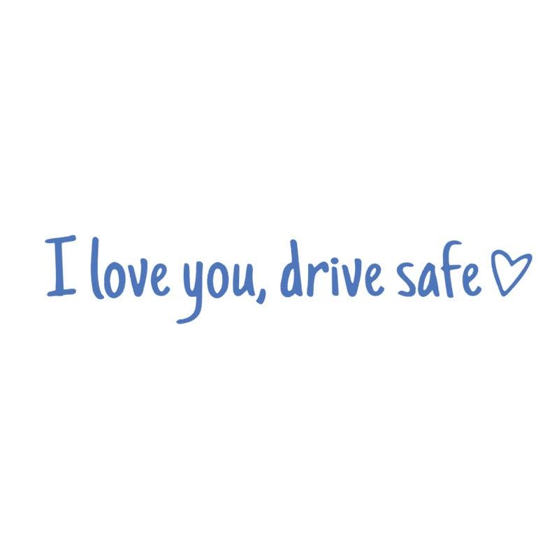 🔥Last Day Promotion 50% OFF🔥I love you, drve safe Sticker(3pcs)